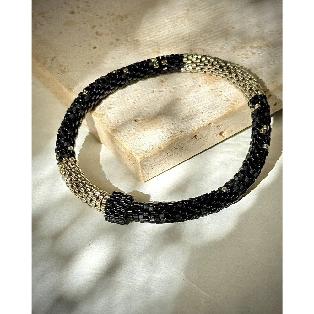 Miyuki Delica Bracelet Japanese Bead Crochet Rope Cylindrical Beads Artisan Gift